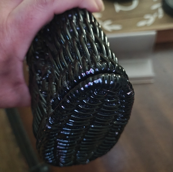 Kate Spade Wicker Clutch In Black - Picture 5 of 9